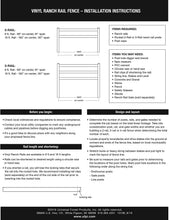 Load image into Gallery viewer, Outdoor Essentials White Vinyl Ranch Fencing, Two Rail, Three Rail, End Post, Corner Post, Line Post, Fence Rail