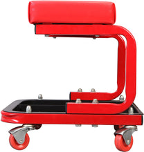 Load image into Gallery viewer, BIG RED Torin Rolling Creeper Garage/Shop Seat: Padded Mechanic Stool with Tool Tray