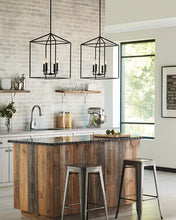 Load image into Gallery viewer, Sea Gull Lighting 5115004-839 Perryton Medium Four-Light Hall/Foyer Hanging Modern Fixture, Blacksmith Finish