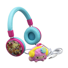 Load image into Gallery viewer, Cute Girls Fashion Wired Headphones with Built in Microphone and Squishy Toy Lamb for Stress Relief Clips to Headphone Wire