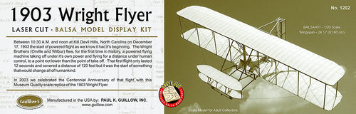 Guillow's 1903 Wright Brother Flyer Laser Cut Model Kit