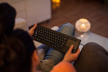 Load image into Gallery viewer, Logitech K400 Plus Wireless Living-Room Touch TV Keyboard with Easy Media Control and Built-in Touchpad, Works with Windows, Android, Long Battery Life, USB Unifying Connection, 2.4GHz