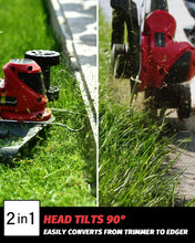 Load image into Gallery viewer, PowerSmart String Trimmer, 20 Volt Lithium-Ion Cordless String Trimmer with 10-INCH Cutting Diameter , 2-in-1 Cordless Trimmer/Edger only 7. 5 pounds, PS76110A