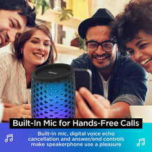 Load image into Gallery viewer, iHome Smart Bluetooth Speaker - with Alexa Built-in and Color Changing LED Lights - Perfect Portable Audio Device for Parties, Outdoors, and Other Events