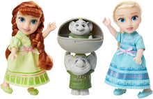 Load image into Gallery viewer, Disney Frozen Petite Anna &amp; Elsa Dolls with Surprise Trolls Gift Set, Each doll is approximately 6 inches tall - Includes 2 Troll Friends! Perfect for any Frozen fan!