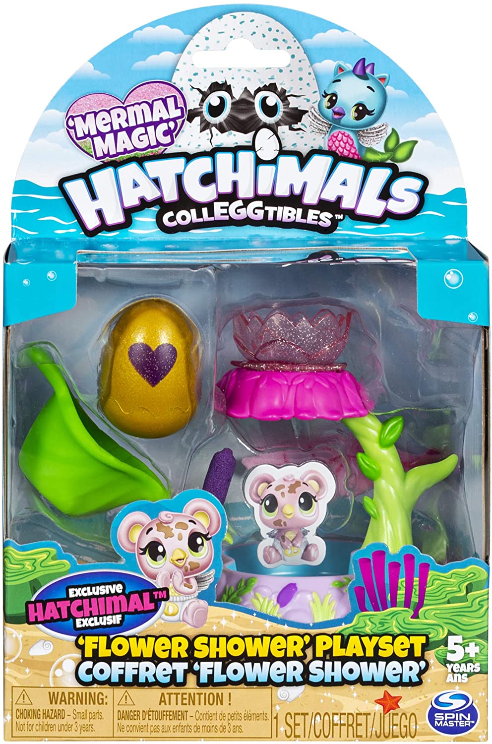 Hatchimals CollEGGtibles Flower Shower Playset with Exclusive Mermal Magic