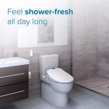 Load image into Gallery viewer, Brondell Swash 1400 Luxury Bidet Toilet Seat with Dual Stainless-Steel Nozzles and Nanotechnology Nozzle Sterilization| Endless Warm Water | Warm Air Dryer Nightlight