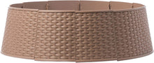 Load image into Gallery viewer, Gardenised Large Rattan Collar Tree Skirt - Brown, Green