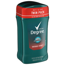 Load image into Gallery viewer, Degree Men Fresh Deodorant, Intense Sport 3 oz, Twin Pack