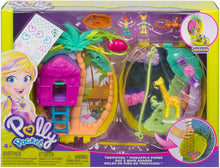Load image into Gallery viewer, Polly Pocket Polly &amp; Lila Tropicool Pineapple Wearable Purse Compact, Multi