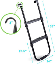 Load image into Gallery viewer, Pure Fun Universal Trampoline Ladder with 2 Platform Steps, 250lb Weight Capacity