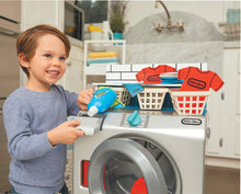 Load image into Gallery viewer, Little Tikes First Washer Dryer - Realistic Pretend Play Appliance for Kids, Interactive Toy Washing Machine with 11 Laundry Accessories, Unique Toy, Ages 2+