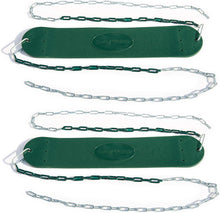 Load image into Gallery viewer, Swing-N-Slide WS 5100 2 Pack of Green Swing Seats with Ring/Trapeze Combo Swing Swing Set Refresher Bundle, Green