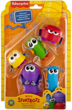 Load image into Gallery viewer, Fisher-Price StoryBots Figure Pack, set of 5 figures featuring characters from the Netflix series for preschool kids ages 3 years and older