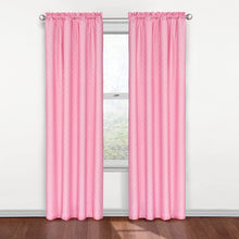 Load image into Gallery viewer, ECLIPSE Kids Curtains for Bedroom - Polka Dots 42&quot; x 84&quot; Blackout Rod Pocket Single Panel Window Treatment Privacy Curtain Nursery, Pink