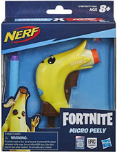 Load image into Gallery viewer, NERF MicroShots Fortnite Micro Peely -- Mini Dart-Firing Blaster and 2 Official Elite Darts -- for Youth, Teens, Adults