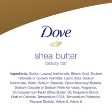 Load image into Gallery viewer, Dove Purely Pampering Beauty Bar For Softer Skin Shea Butter More Moisturizing Than Bar Soap 3.75 oz 6 Bars