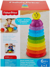 Load image into Gallery viewer, Mattel Fisher Price K7166 Stack &amp; Roll Cups Toy