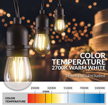 Load image into Gallery viewer, Newhouse Lighting Outdoor String Lights with Hanging Sockets | Weatherproof Technology | Incandescent | Heavy Duty