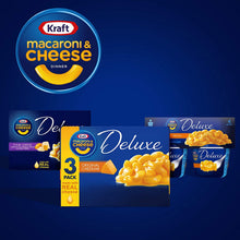 Load image into Gallery viewer, Kraft Deluxe Cheddar Macaroni and Cheese Dinner (14 oz Boxes, Pack of 3)