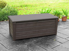 Load image into Gallery viewer, Keter Brightwood 120 Gallon Outdoor Garden Resin Patio Storage Furniture Deck Box