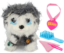 Load image into Gallery viewer, Rescue Runts Husky Plush Dog, White/Gray