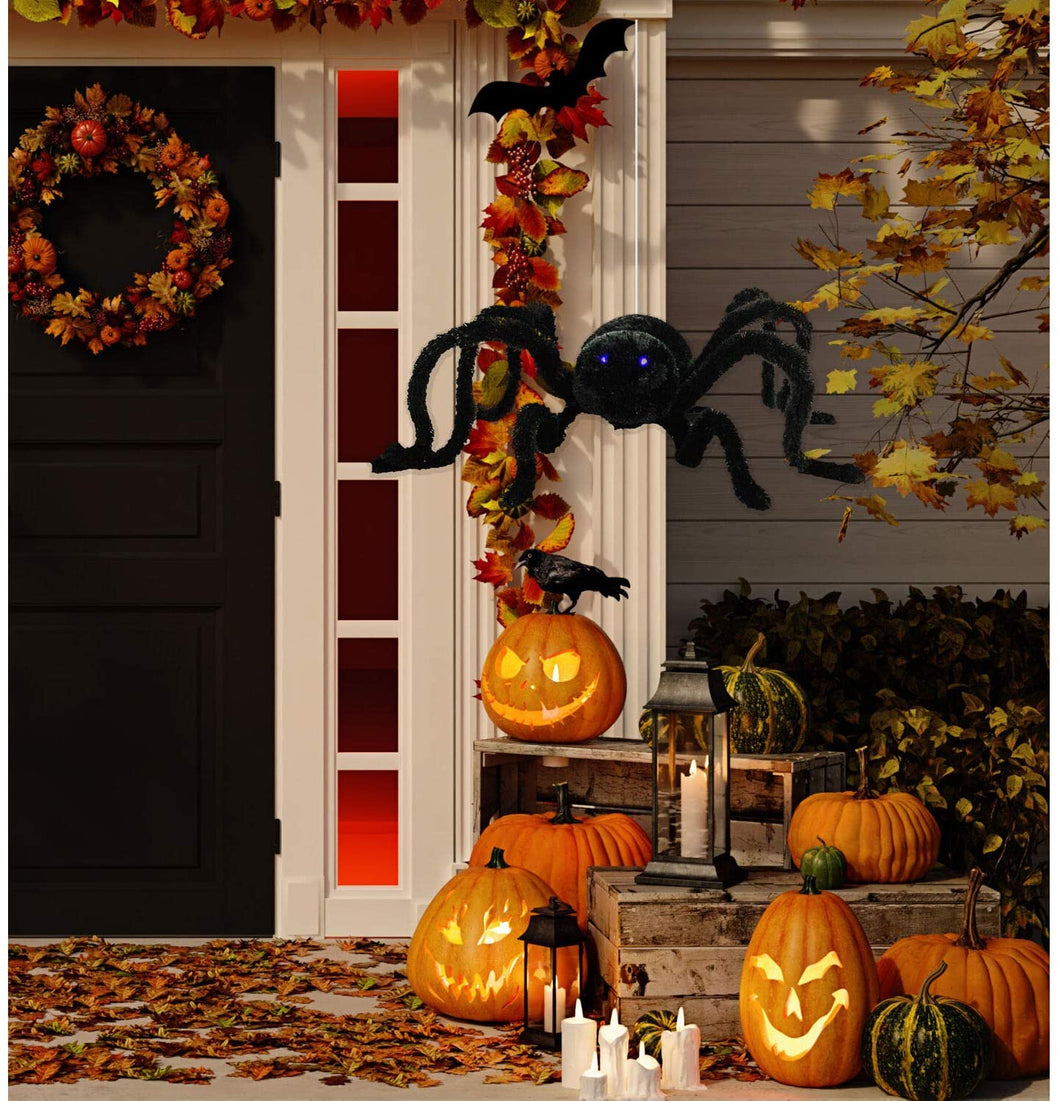 Haunted Hill Farm HHSPD-1FLSA 36 in. Aimatronic Crawler Spider, Color 1