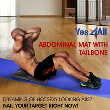 Load image into Gallery viewer, Yes4All Ab Exercise Mat with Tailbone Protecting Pad, Abdominal Wedge – Support for Abs Workout, Sit Up – Abdominal Mat Tailbone Protector (Black)