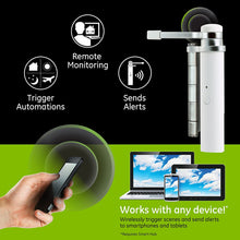 Load image into Gallery viewer, GE Enbrighten Z-Wave Plus Smart Pin Sensor, Attaches to Existing Door Hinge, Left or Right Opening, Repeater/Range Extender, Works with SmartThings, Wink, Iris, 32563, White