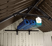 Load image into Gallery viewer, Suncast Loft Shelf-Ceiling Storage and Shelving Shed Holds up to 50 Lbs, Black