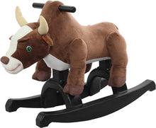Load image into Gallery viewer, Rockin' Rider Buckaroo Rocking Bull, Brown