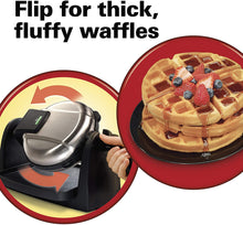 Load image into Gallery viewer, Hamilton Beach Flip Belgian Waffle Maker with Non-Stick Copper Ceramic Removable Plates