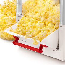 Load image into Gallery viewer, Nostalgia KPM200 2.5-Ounce Tabletop Kettle Popcorn Maker, Makes 10 Cups With Kernel &amp; Oil Measuring Spoons and Scoop, Perfect for Birthday Parties, Movie Nights, Main, White/Red