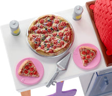 Load image into Gallery viewer, Barbie Outdoor Furniture Set with Brick Pizza Oven, Plus Food and Serving Pieces