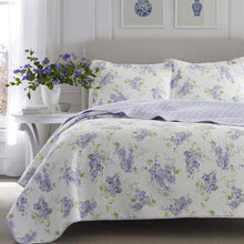 Load image into Gallery viewer, Laura Ashley Home Keighley Collection Luxury Premium Ultra Soft Quilt Coverlet Comfortable Piece Bedding Set