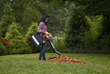 Load image into Gallery viewer, Worx WG509 TRIVAC 12 Amp 3-in-1 Electric Blower/Mulcher/Vacuum with Multi-Stage All Metal Mulching System