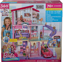 Load image into Gallery viewer, Barbie Dreamhouse Dollhouse with Wheelchair Accessible Elevator, Pool, Slide and 70 Accessories Including Furniture and Household Items, Gift for 3 to 7 Year Olds, Multicolor