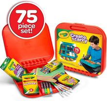 Load image into Gallery viewer, Crayola Create &#39;N Carry Art Set, 75 Pieces, Art Gift for Kids, Ages 5 &amp; Up