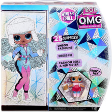 Load image into Gallery viewer, L.O.L. Surprise! O.M.G. Winter Chill ICY Gurl Fashion Doll &amp; Brrr B.B. Doll with 25 Surprises (570240)