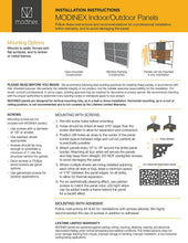 Load image into Gallery viewer, MODINEX Decorative Screen Panel - CABO Design - 2' x 4' Size - Charcoal - 80% Privacy