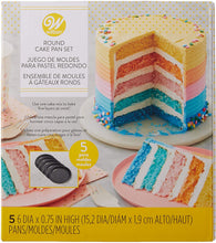 Load image into Gallery viewer, Wilton Easy Layers! 6 Inch (Set of 5),Gray