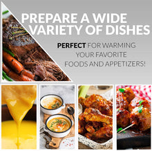 Load image into Gallery viewer, HomeCraft TSC15 3-Station 1.5-Quart Oval Slow Cooker Buffet