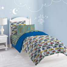 Load image into Gallery viewer, dream FACTORY Trains Boys Ultra Soft Microfiber Boys Comforter Set