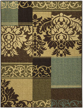 Load image into Gallery viewer, Ottomanson Ottohome Collection Contemporary Damask Design Area Rug with Non-Skid (Non-Slip) Rubber Backing