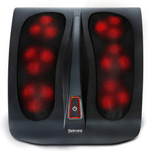 Load image into Gallery viewer, Belmint Shiatsu Foot Massager Machine with Heat - 18 Rotating Heads &amp; Soothing Heat for Deep Kneading Massage Therapy and Plantar Fasciitis - Foot Arch and Nerve Pain Relief