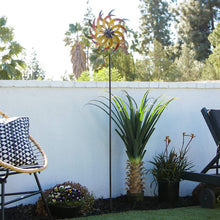 Load image into Gallery viewer, Alpine NCY246 72&quot; Metal Windmill Garden Stake, Multi Color