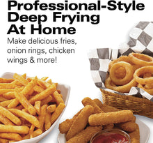 Load image into Gallery viewer, Hamilton Beach Deep Fryer with 2 Frying Baskets, 19 Cups / 4.5 Liters Oil Capacity, Lid with View Window, Professional Grade, Electric, 1800 Watts, Stainless Steel (35036)