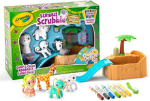 Load image into Gallery viewer, Crayola Scribble Scrubbie Safari Animals Tub Set, Color &amp; Wash Creative Toy, Gift for Kids, Age 3, 4, 5, 6