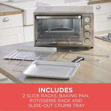Load image into Gallery viewer, Black+Decker WCR-076 Rotisserie Toaster Oven, 9X13, Stainless Steel