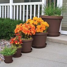 Load image into Gallery viewer, Bloem Terra Plant Saucer Tray for Planters 17-24&quot; Chocolate Brown